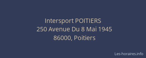 Intersport POITIERS