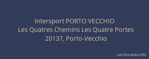 Intersport PORTO VECCHIO