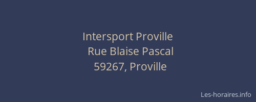 Intersport Proville