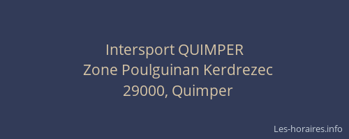 Intersport QUIMPER