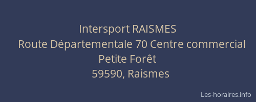 Intersport RAISMES