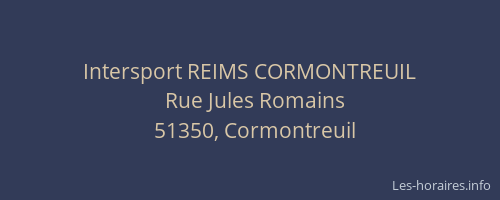 Intersport REIMS CORMONTREUIL