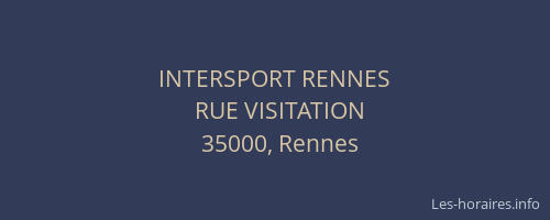 INTERSPORT RENNES