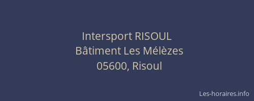 Intersport RISOUL