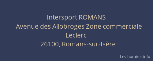 Intersport ROMANS