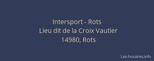 Intersport - Rots