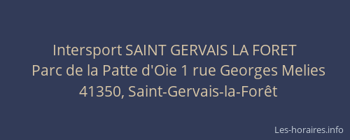 Intersport SAINT GERVAIS LA FORET