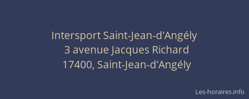 Intersport Saint-Jean-d'Angély
