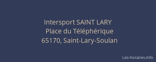 Intersport SAINT LARY