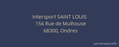 Intersport SAINT LOUIS