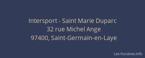 Intersport - Saint Marie Duparc