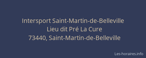Intersport Saint-Martin-de-Belleville
