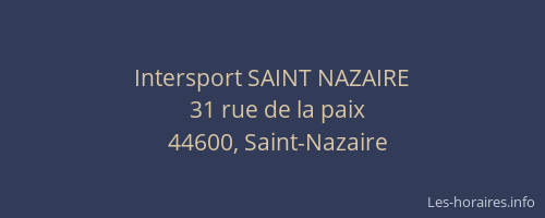 Intersport SAINT NAZAIRE