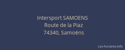 Intersport SAMOENS