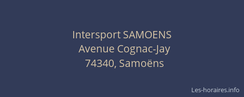Intersport SAMOENS