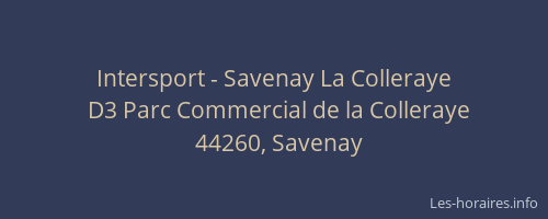 Intersport - Savenay La Colleraye