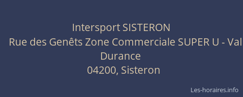 Intersport SISTERON