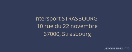 Intersport STRASBOURG