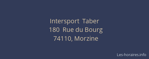 Intersport  Taber