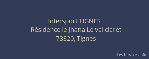 Intersport TIGNES