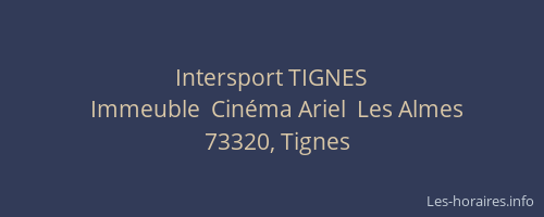 Intersport TIGNES