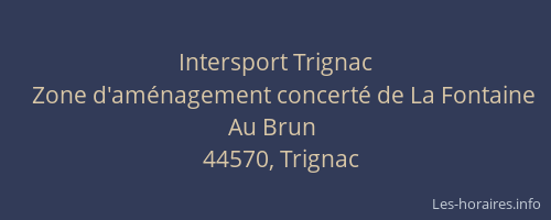 Intersport Trignac