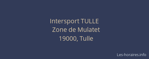 Intersport TULLE