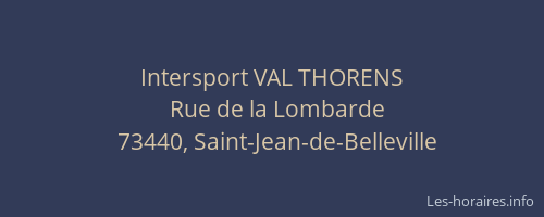 Intersport VAL THORENS