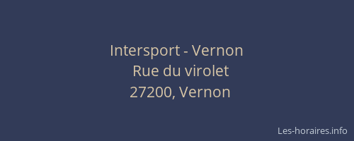 Intersport - Vernon