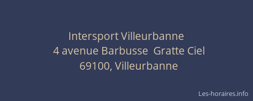 Intersport Villeurbanne