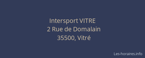 Intersport VITRE