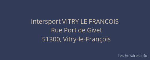 Intersport VITRY LE FRANCOIS