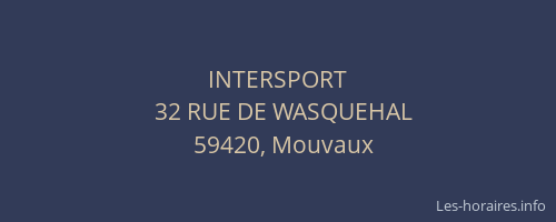 INTERSPORT