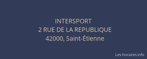 INTERSPORT