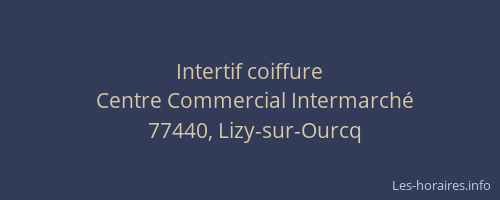Intertif coiffure