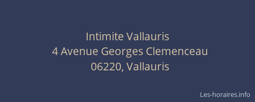 Intimite Vallauris