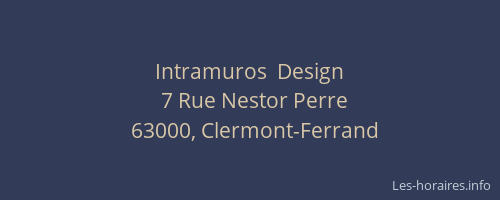 Intramuros  Design