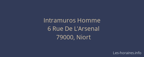 Intramuros Homme