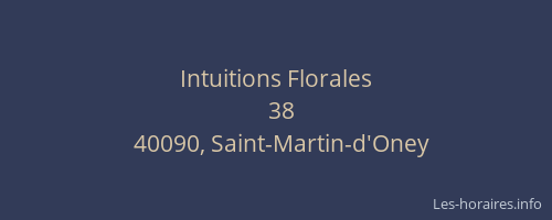 Intuitions Florales