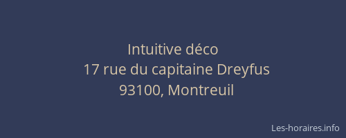 Intuitive déco