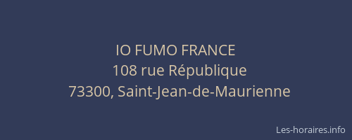 IO FUMO FRANCE
