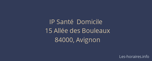 IP Santé  Domicile