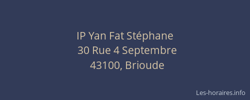 IP Yan Fat St&eacute;phane