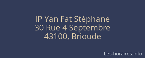IP Yan Fat Stéphane