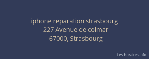 iphone reparation strasbourg