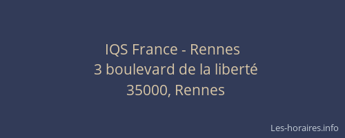 IQS France - Rennes