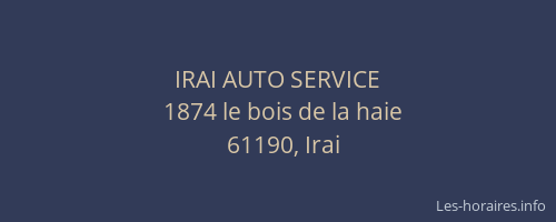 IRAI AUTO SERVICE