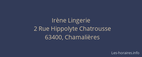 Irène Lingerie
