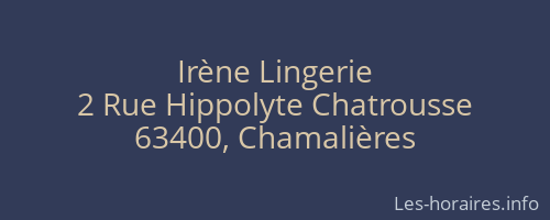 Irène Lingerie