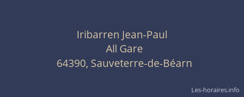 Iribarren Jean-Paul